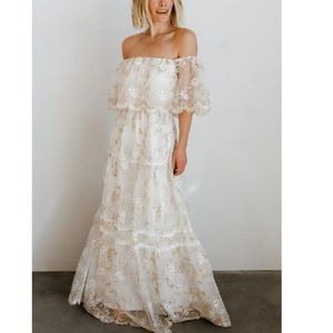 Gold and White dress